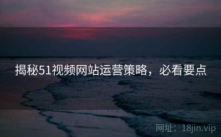 揭秘51视频网站运营策略，必看要点