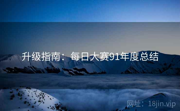 升级指南：每日大赛91年度总结
