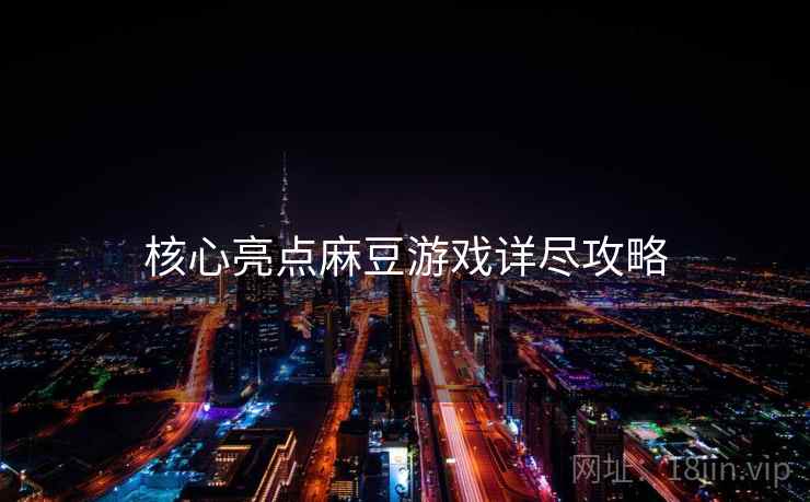核心亮点麻豆游戏详尽攻略